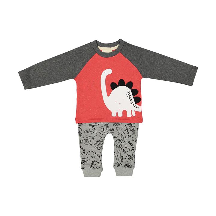 ست تی شرت و شلوار نوزادی رابو مدل 2051102-7293 Raboo 2051102-7293 T-Shirt And Pants Set For Baby